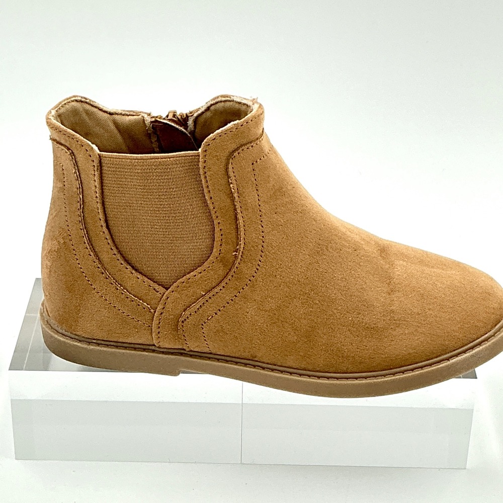 Tucker‎ + Tate Size 12 Ankle Boots Tan Faux Suede Nova Kids NEW